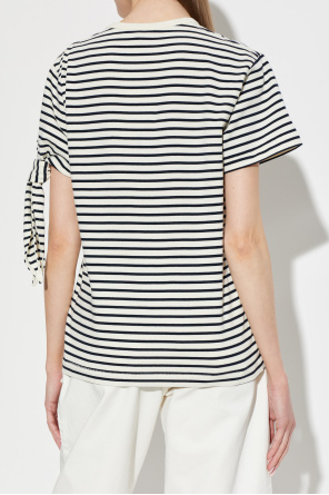 JW Anderson Camiseta con estampado de rayas