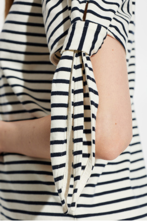 JW Anderson Camiseta con estampado de rayas