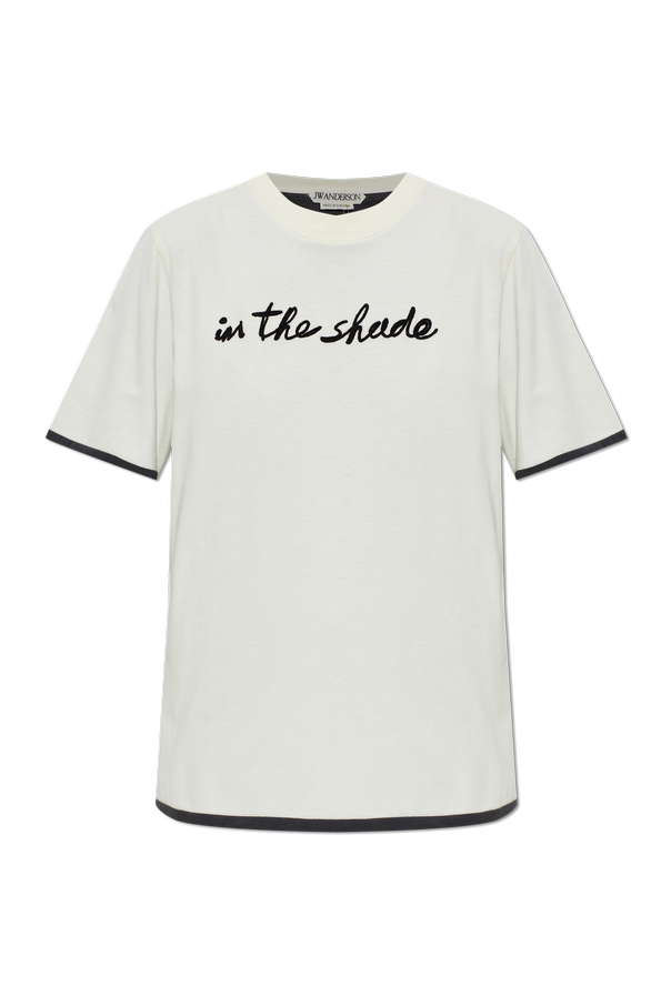 JW Anderson Camiseta con inscripción bordada