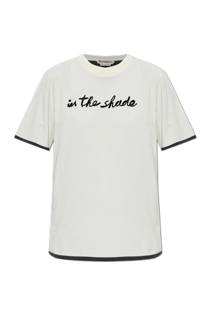 T-Shirt mit gesticktem Schriftzug