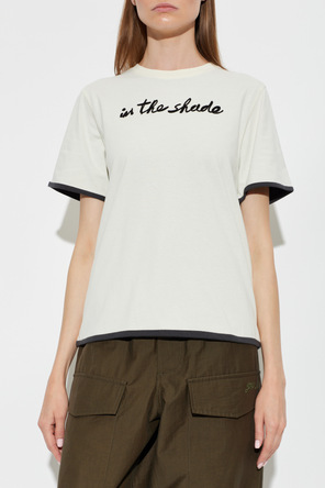 JW Anderson Camiseta con inscripción bordada