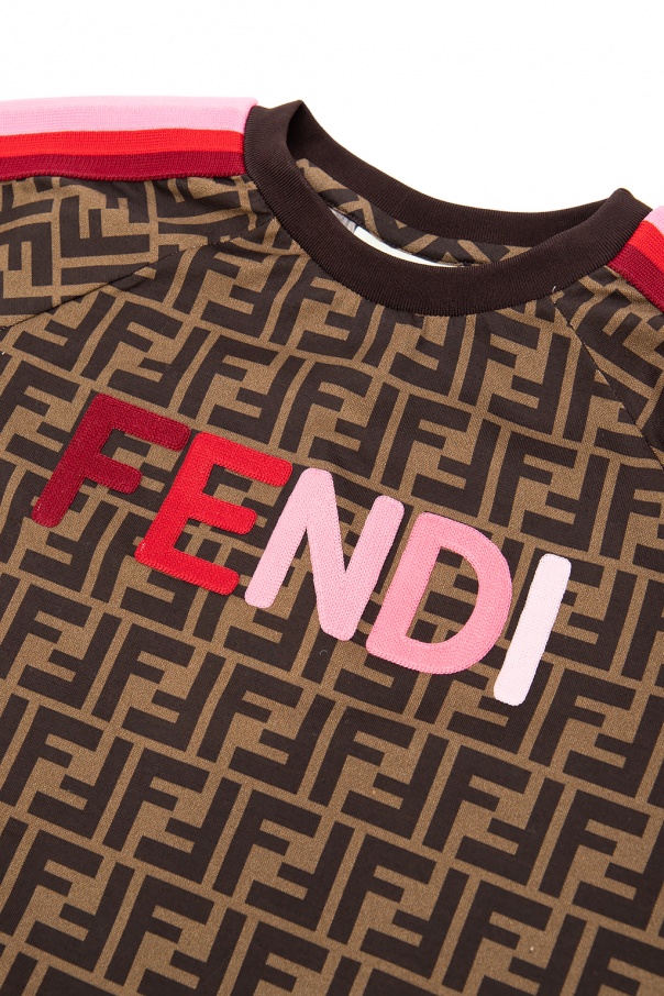 Fendi Kids Patterned T-shirt