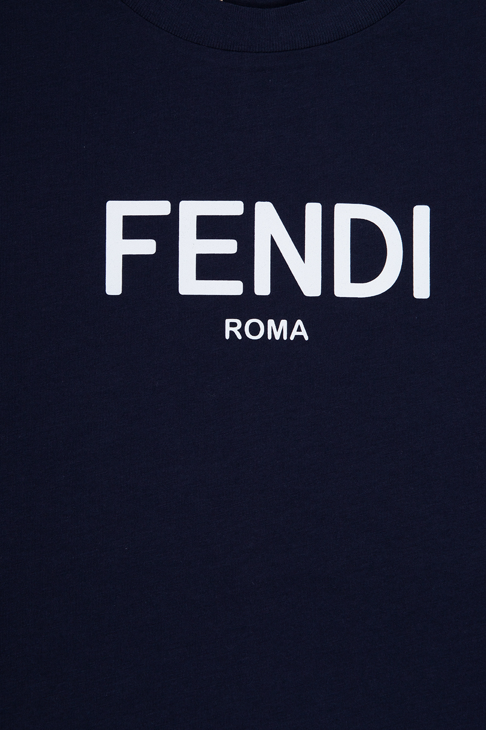 Fendi Black Roma Logo T-Shirt Fendi