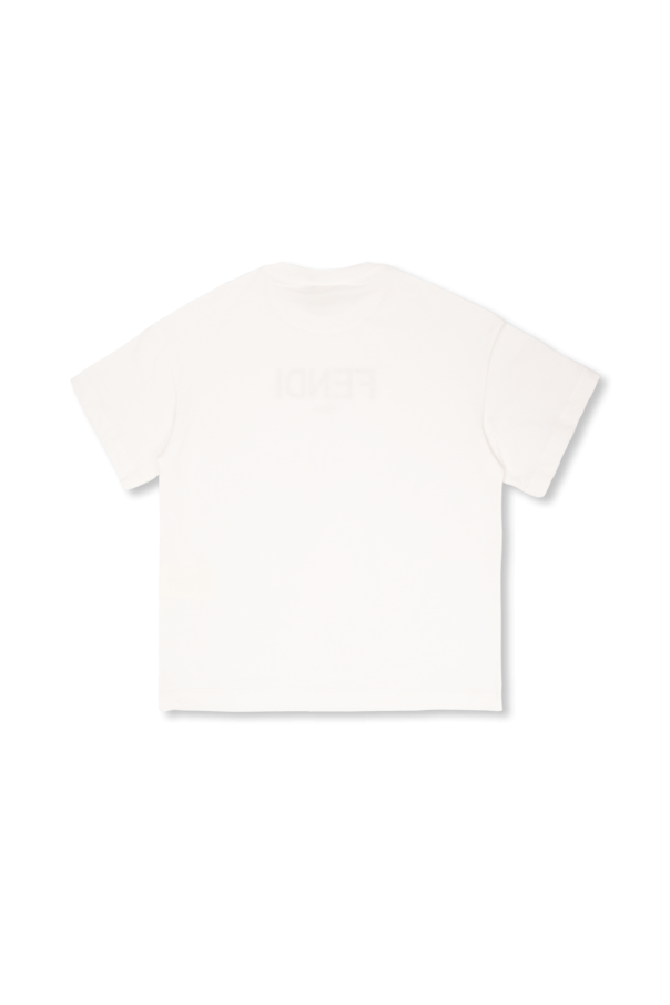 Fendi Kids T-shirt z logo
