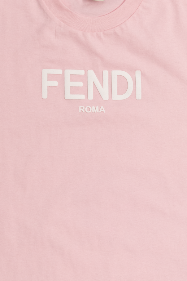 Fendi Kids T-shirt z logo