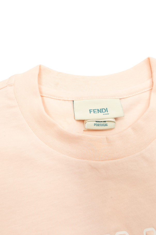 Fendi Kids T-shirt with a raised logo
