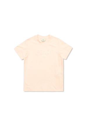 T-shirt with a raised logo