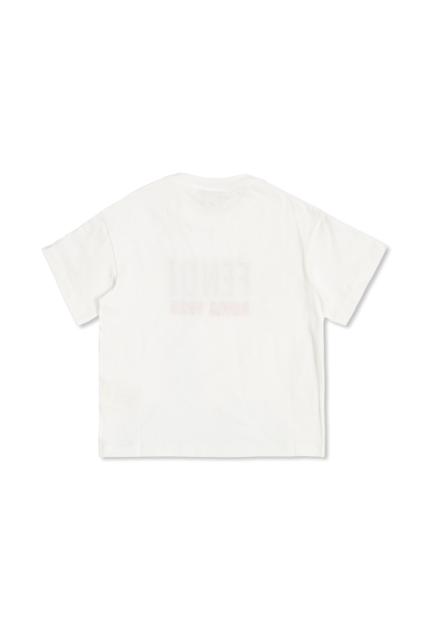 Fendi Kids Camiseta con logo