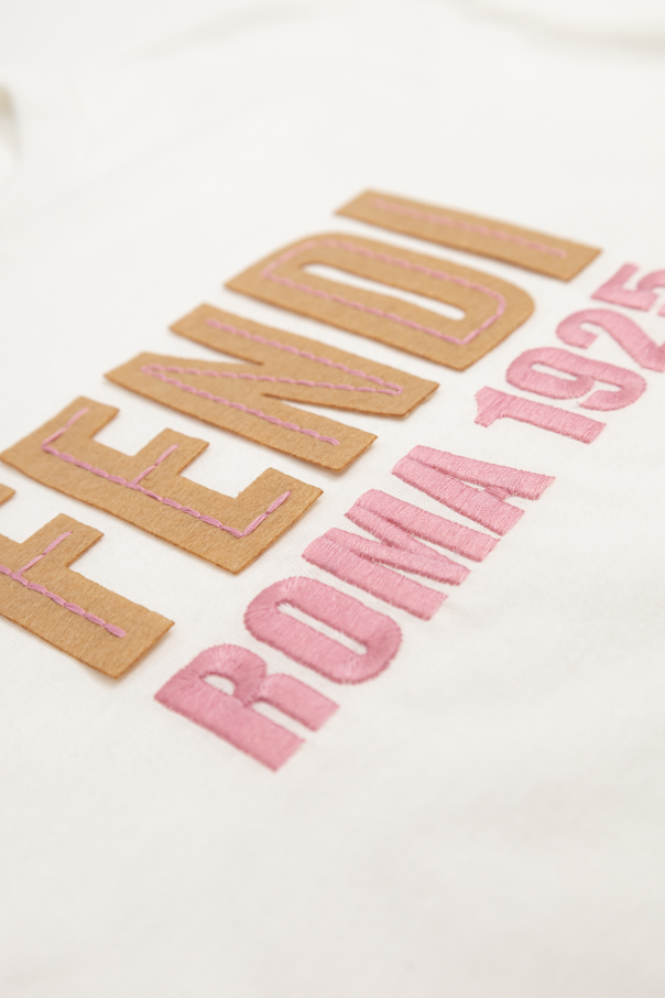 Fendi Kids Camiseta con logo