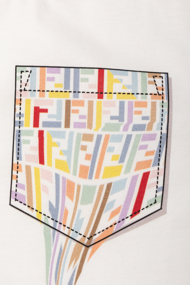 Fendi Kids T-shirt with colorful print