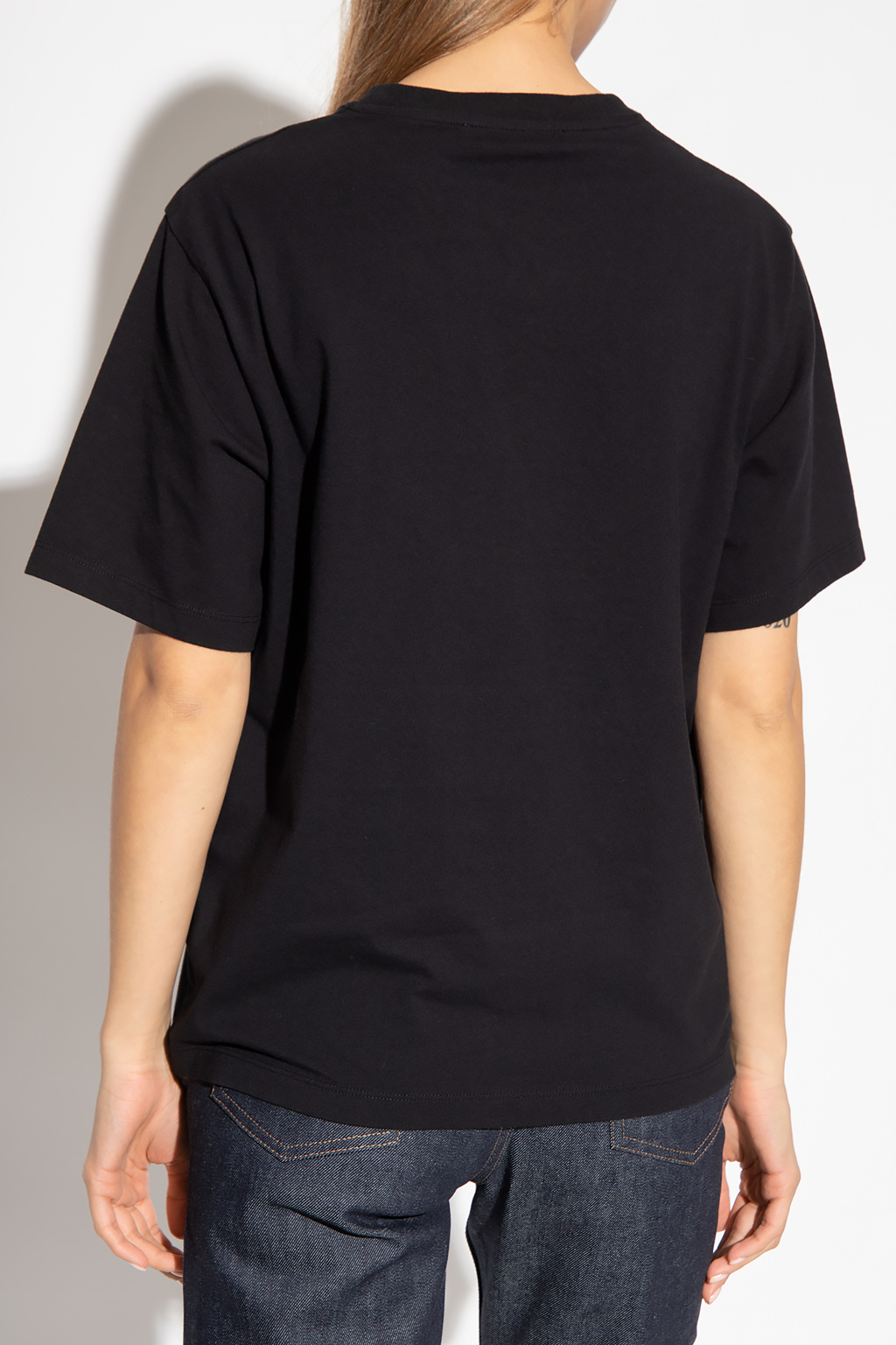 Maison Kitsuné Ron Dorff Schmales T-Shirt Schwarz