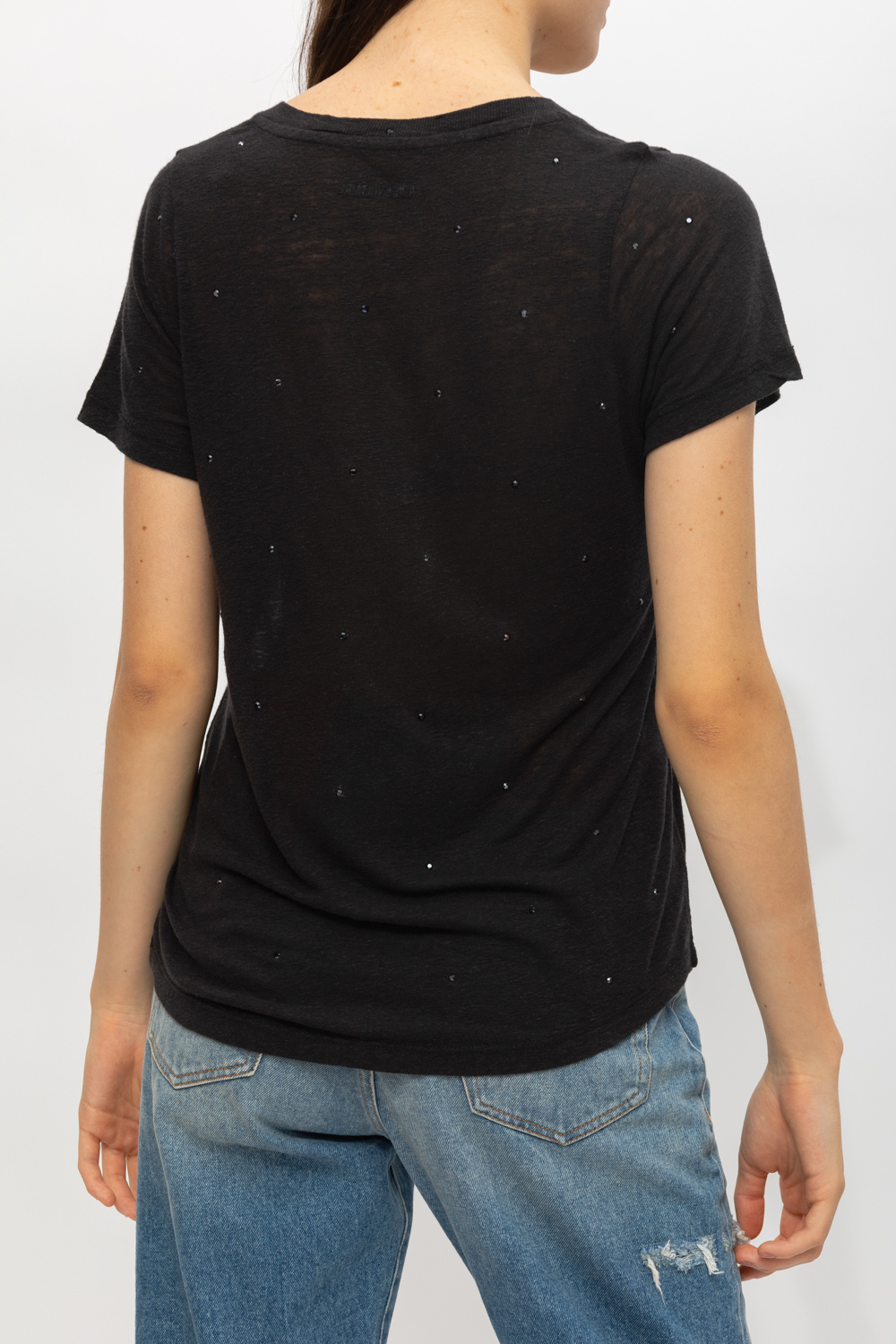 Zadig & Voltaire ‘Atia’ T-shirt with glossy appliqués