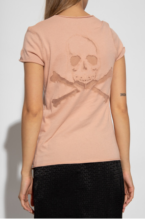 Zadig & Voltaire ‘Story’ T-shirt with skull motif