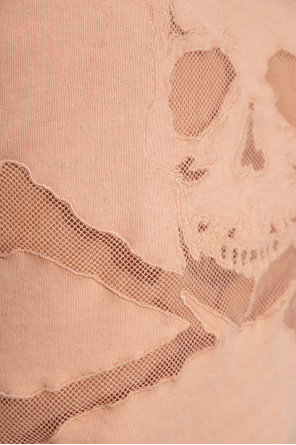 Givenchy Kids Heart tie dye-print cotton T-shirt ‘Story’ T-shirt with skull motif
