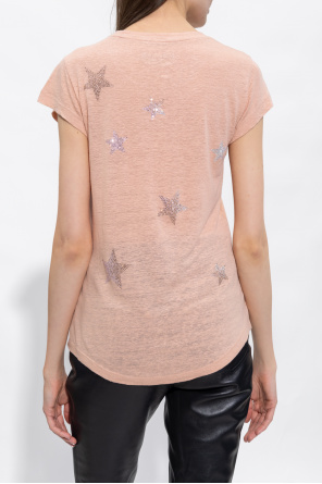 Zadig & Voltaire T-shirt with glossy appliqué