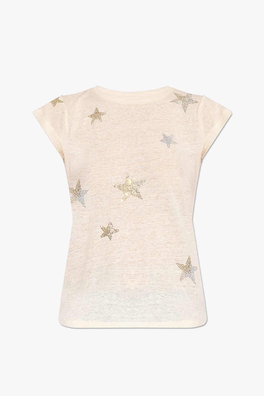 Zadig & Voltaire ‘Skinny’ T-shirt with glossy appliqués