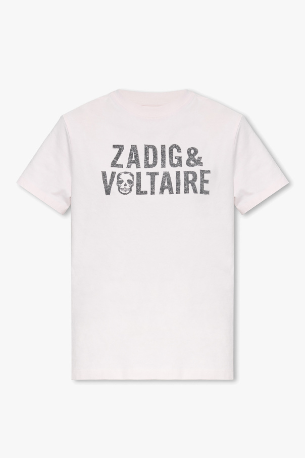 Zadig & Voltaire T-shirt z logo ‘Omma’