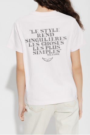 Zadig & Voltaire T-shirt z logo ‘Omma’