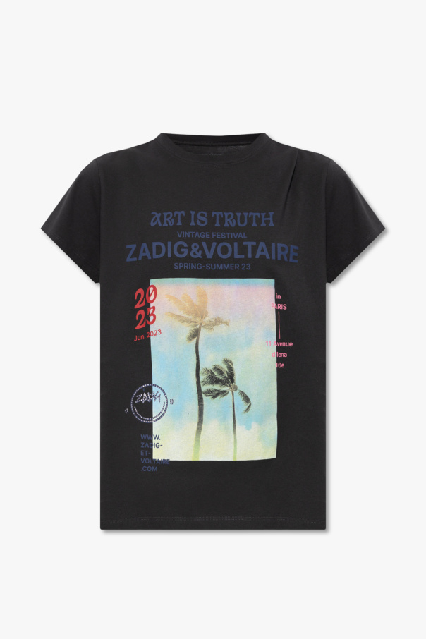 Zadig & Voltaire ‘Zoe’ T-shirt blouse with print