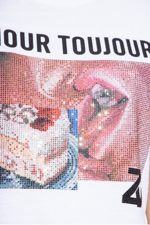 Zadig & Voltaire T-shirt z nadrukiem ‘Bow Photoprint Cake’