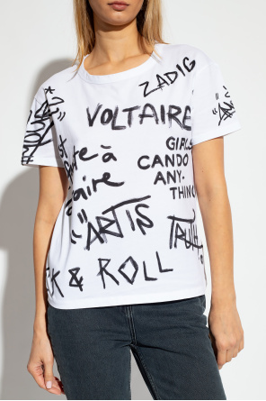 Zadig & Voltaire T-shirt z napisami ‘Marta’