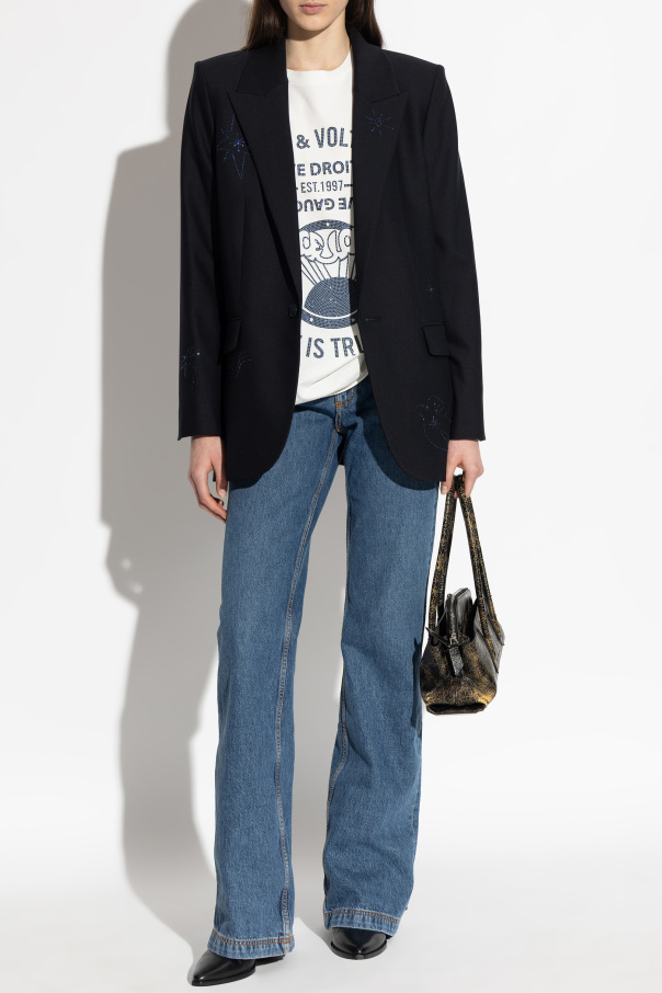 Zadig & Voltaire T-shirt de algodão com logótipo