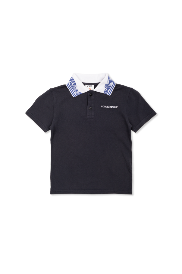 Polo shirt with embroidered logo od Casablanca Kids
