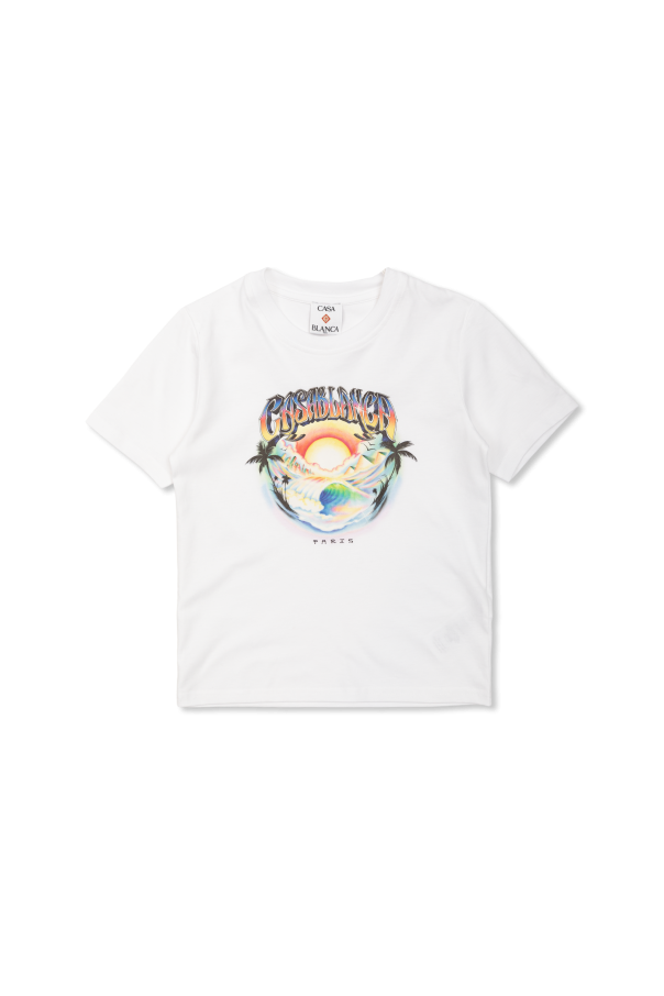 T-shirt with a colorful print od Casablanca Kids