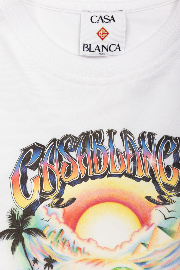 Casablanca Kids T-shirt z kolorowym nadrukiem