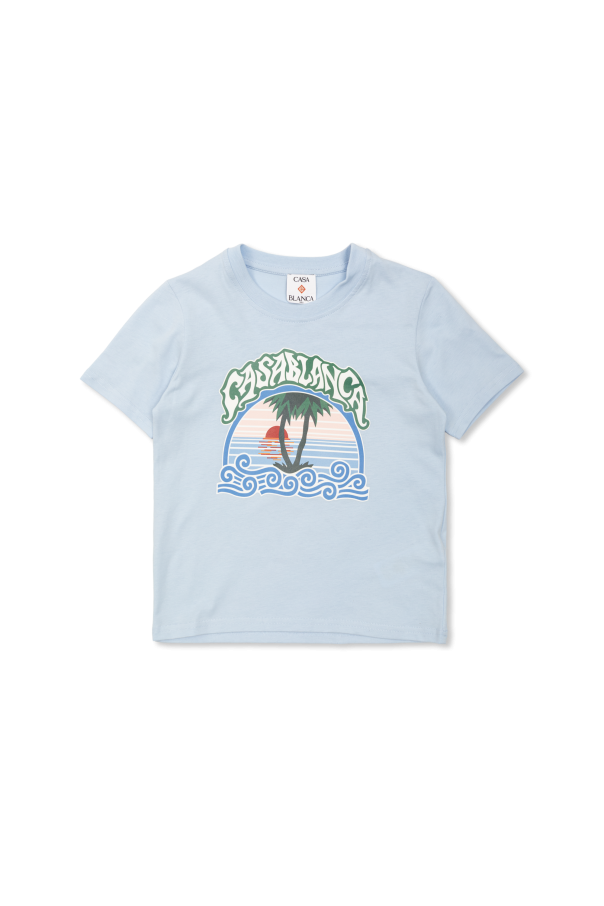 T-shirt with a colorful print od Casablanca Kids