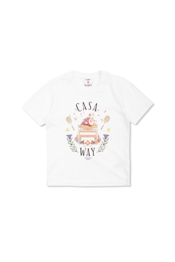 T-shirt with colorful print od Casablanca Kids