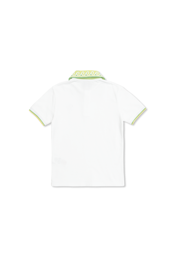 Casablanca Kids Polo with logo patch