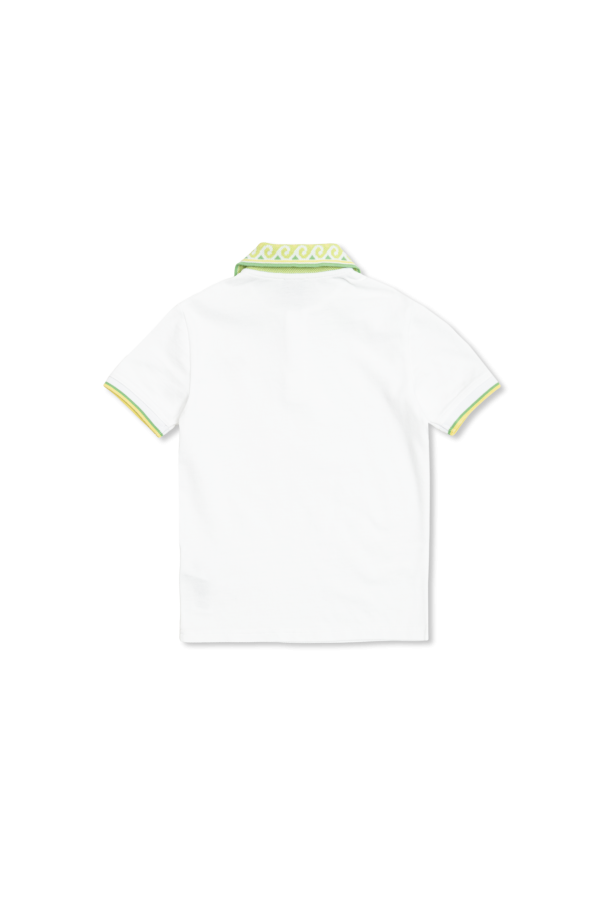 Casablanca Kids Polo with logo patch