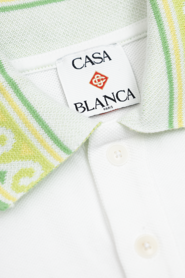 Casablanca Kids Polo with logo patch
