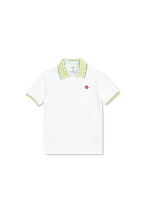 Polo con parche con logo