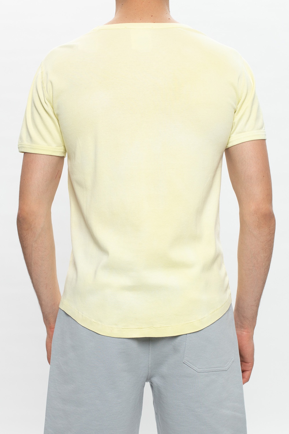 yellow helmut lang shirt