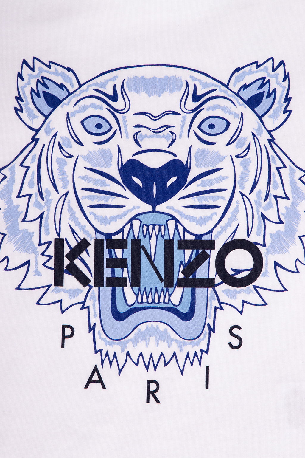 Kenzo Kids Stone Island logo-print cotton hoodie Blue