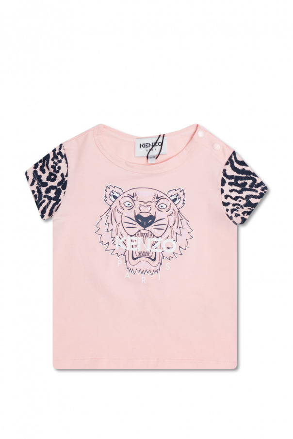 Kenzo Kids Logo Embroidered Regular T-shirt