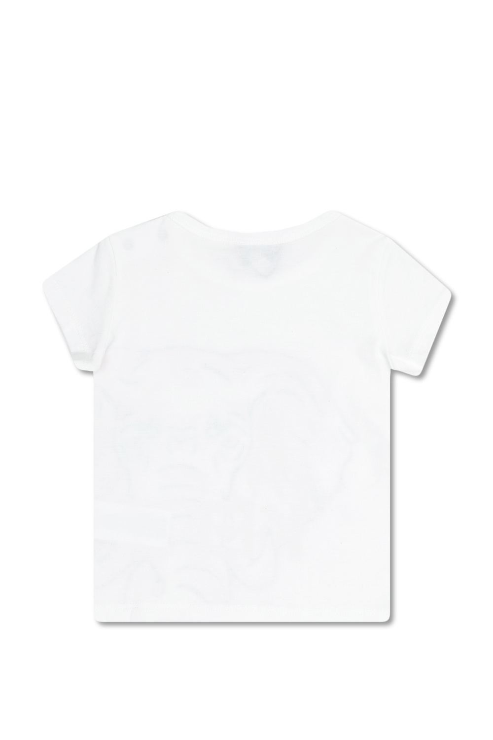 Kenzo Kids Grey Plus Jersey Split Open Back T-Shirt