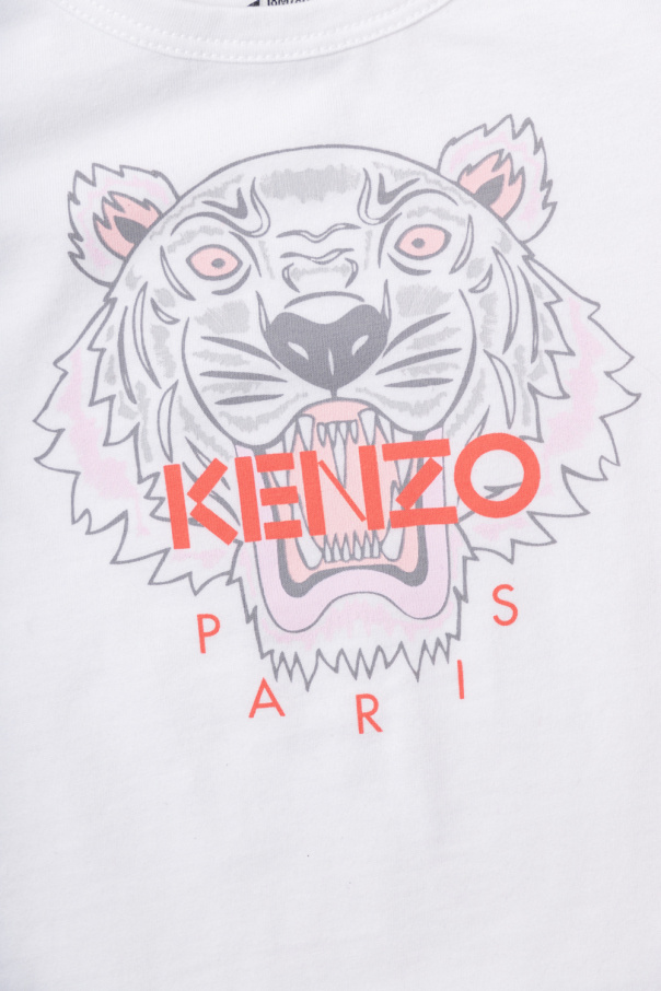 Kenzo Kids RAQUETTE logo-print organic cotton sweatshirt
