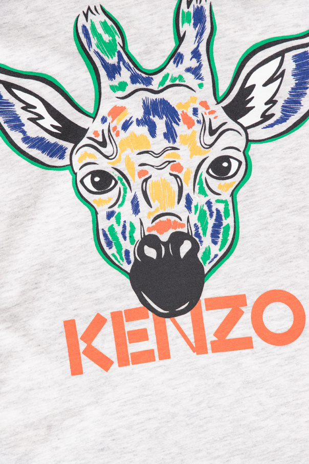 Kenzo Kids Diesel embroidered logo biker jacket Schwarz