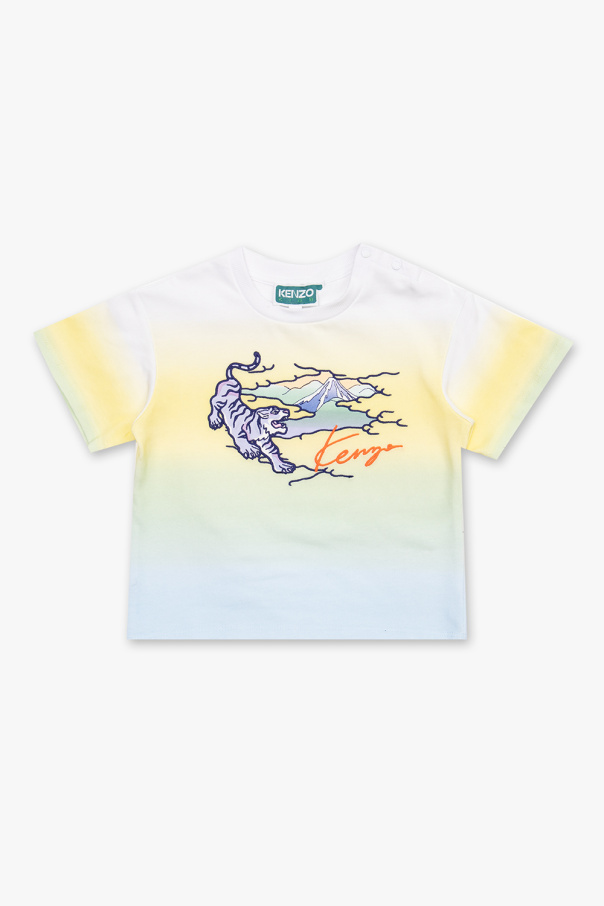 Kenzo Kids la doublej print shirt