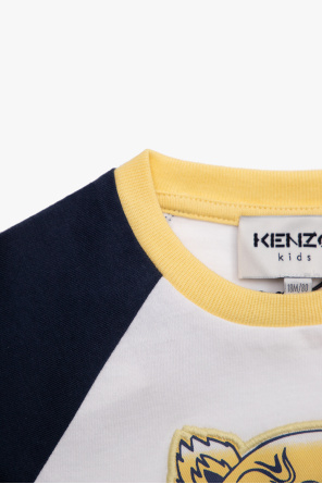 Kenzo Kids Champion tie dye sweatshirt in blue