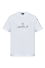 Moncler WHITE T-shirt with logo