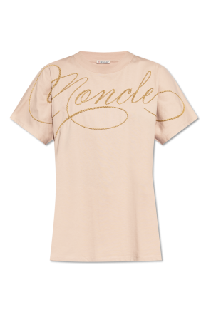 T-shirt with embroidered logo