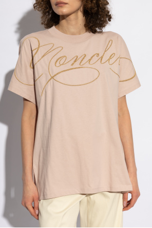 Moncler Camiseta con logo bordado