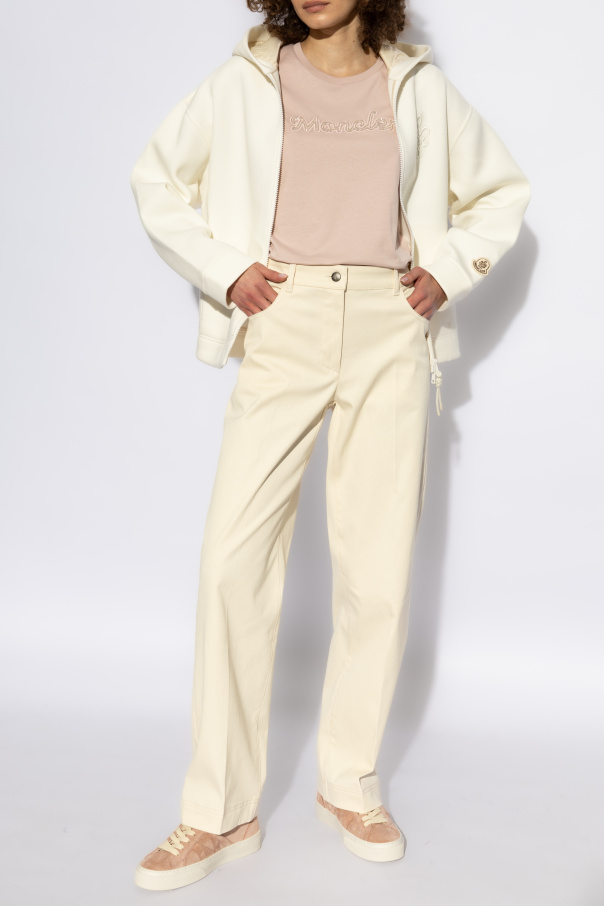 Moncler T-Shirt mit glänzenden Applikationen