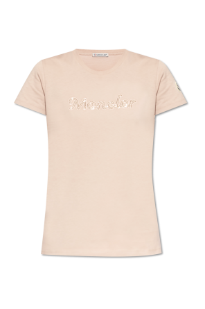 T-shirt z połyskującymi aplikacjami