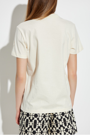 Moncler T-shirt with decorative neckline