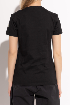 Moncler Camiseta de algodón con cuello redondo